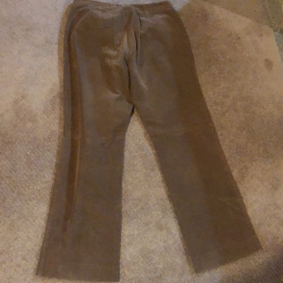 Limited tan corduroy pant suit set Womens medium jacket, pants 12 small whale - Picture 5 of 6
